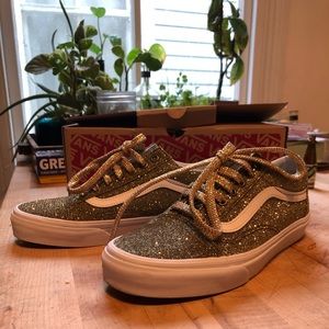 Vans- Gold Glitter Old School